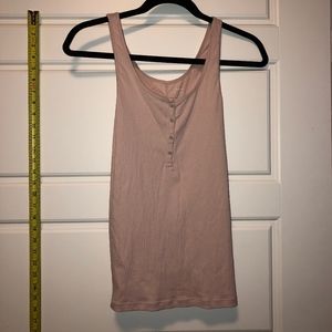 Pink Cotton Tank Top